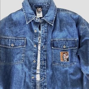 Harley-Davidson Taz Road Hog Jean Jacket Med Men’s